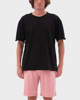 DIRTY LAUNDRY ΑΝΔΡΙΚΗ ΚΟΝΤΟΜΑΝΙΚΗ ΜΠΛΟΥΖΑ OVERSIZED - DLMT000615 - ΜΑΥΡΟ