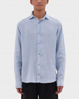 DIRTY LAUNDRY MEN'S LINEN SHIRT - DLMS000134 - LIGHT BLUE