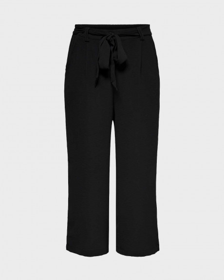 ONLY WOMEN'S CROPPED PANTS WITH BELT - 15222224