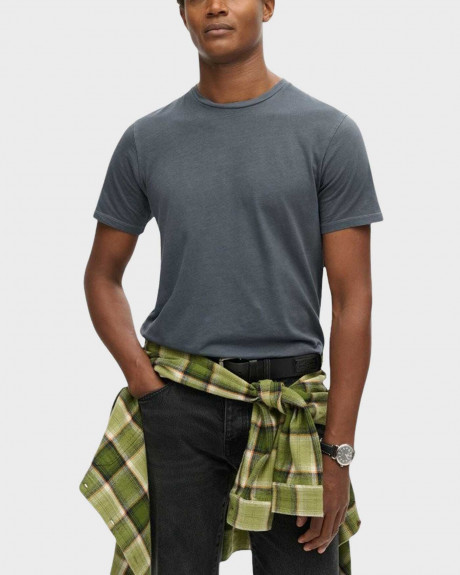 SUPERDRY IND CLASSIC ESSENTIAL ΑΝΔΡΙΚΗ ΚΟΝΤΟΜΑΝΙΚΗ ΜΠΛΟΥΖΑ ΣΤΕΝΗ ΓΡΑΜΜΗ - M1012226A