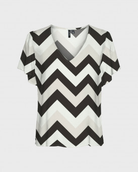 VERO MODA VMEASY JOY ΓΥΝΑΙΚΕΙΑ ΜΠΛΟΥΖΑ V ΛΑΙΜΟΚΟΨΗ - 10307987 - ΜΑΥΡΟ