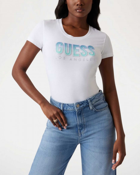 GUESS WOMEN'S T-SHIRT - W5GI14J1314