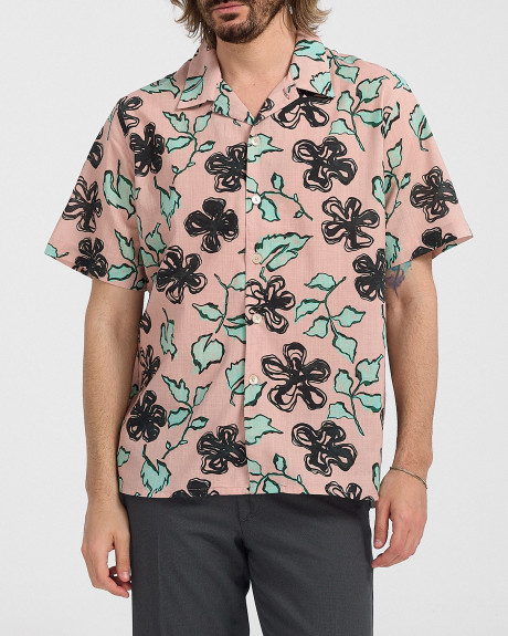PAUL SMITH YUKKA PRINT MEN'S SHORT SLEEVED SHIRT - M2R-695U-P22309
