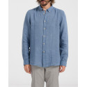 PAUL SMITH MEN'S REGULAR FIT LINEN SHIRT - M2R-708U-P22354 - BLUE