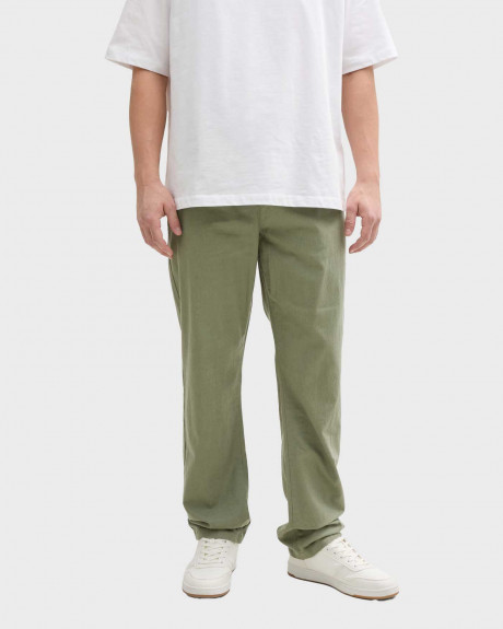 TOM TAILOR ΑΝΔΡΙΚΟ ΛΙΝΟ ΠΑΝΤΕΛΟΝΙ ΧΑΛΑΡΗ ΓΡΑΜΜΗ - 1044844