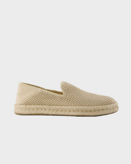 TOMS SANTIAGO MEN'S LEATHER SUEDE ESPADRILLES - 10021896