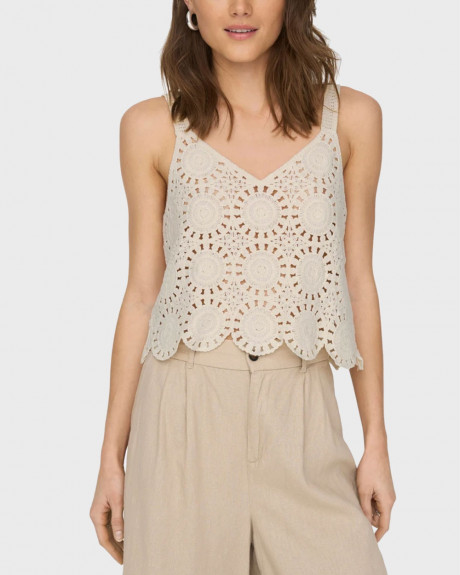 ONLY ΓΥΝΑΙΚΕΙΟ ΠΛΕΚΤΟ ΚΡΟΣΕ CROP TOP - 15289731