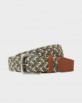 JACK & JONES ΑΝΔΡΙΚΗ ΠΛΕΚΤΗ ΖΩΝΗ - 12118114 - ΧΑΚΙ