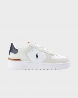 POLO RALPH LAUREN MASTERS COURT ΑΝΔΡΙΚΑ ΔΕΡΜΑΤΙΝΑ SNEAKERS - 809891794001 - ΑΣΠΡΟ