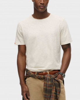 SUPERDRY D3 STUD RAW EDGE SLUB MEN'S T-SHIRT - M1012076A - BEIGE