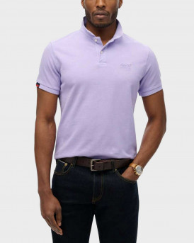 SUPERDRY VINTAGE DESTROY MEN'S POLO SHIRT - M1110439A - PURPLE