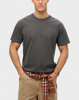 SUPERDRY ESSENTIALS ΑΝΔΡΙΚΗ ΚΟΝΤΟΜΑΝΙΚΗ ΜΠΛΟΥΖΑ - M1012208A - ΑΝΘΡΑΚΙ