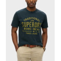 SUPERDRY M D2 OVIN MACHINED GOODS WORKWEAR MEN'S T-SHIRT - M1012204A - ECRU