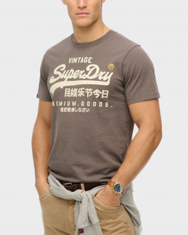 SUPERDRY VL WORKWEAR ΑΝΔΡΙΚΗ ΚΟΝΤΟΜΑΝΙΚΗ ΜΠΛΟΥΖΑ - Μ1012110Α - ΑΝΘΡΑΚΙ