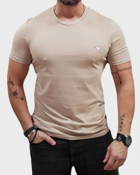 GUESS CORE MEN'S SLIM FIT T-SHIRT - M2YI36I3Z14  - BEIGE
