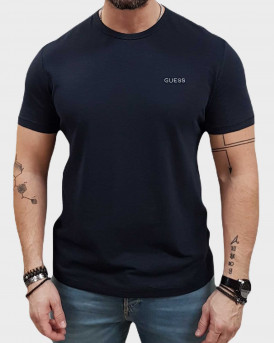 GUESS MEN'S T-SHIRT - M5RI06K6XN4 SS CN               - BLUE