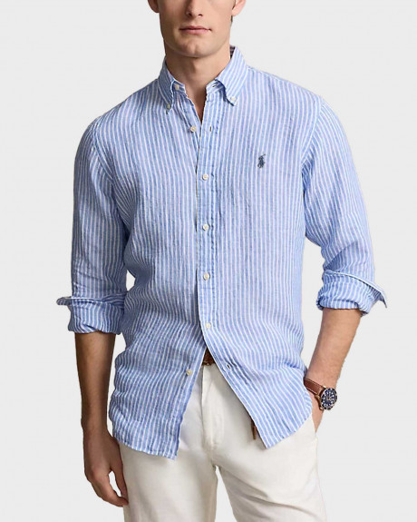 POLO RALPH LAUREN ΑΝΔΡΙΚΟ ΛΙΝΟ ΠΟΥΚΑΜΙΣΟ - 710873446001