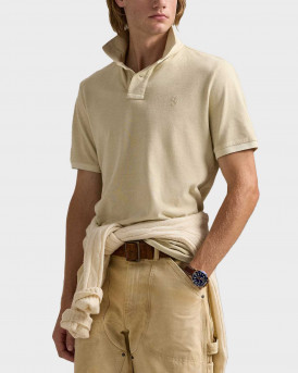 POLO RALPH LAUREN ΑΝΔΡΙΚΗ ΚΟΝΤΟΜΑΝΙΚΗ ΠΟΛΟ ΜΠΛΟΥΖΑ - 710969626006 - ΜΠΕΖ