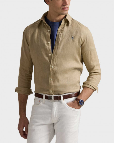 POLO RALPH LAUREN MEN'S LINEN SHIRT - 710966294001