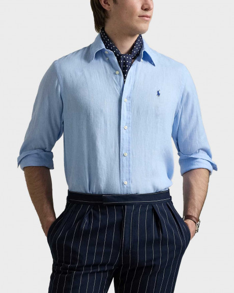 POLO RALPH LAUREN MEN'S LINEN SHIRT - 710966294008
