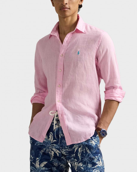 POLO RALPH LAUREN MEN'S LINEN SHIRT - 710966294009