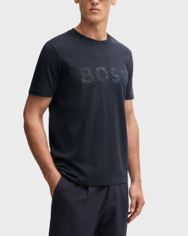 BOSS TEE LOGO GLAMPING ΑΝΔΡΙΚΗ ΚΟΝΤΟΜΑΝΙΚΗ MΠΛΟΥΖΑ - 50537834  - ΜΠΛΕ