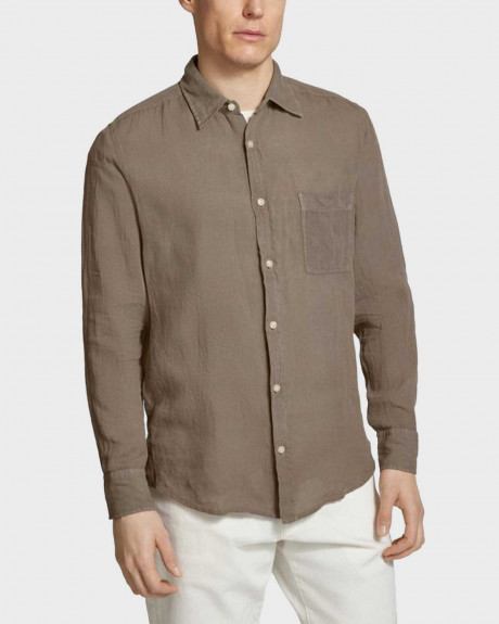 BOSS RELEGANT MEN'S LINEN SHIRT - 50537381 