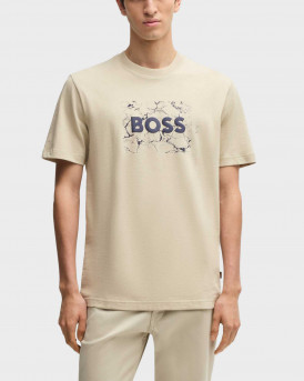 BOSS TE_LOGO ΑΝΔΡΙΚΗ ΚΟΝΤΟΜΑΝΙΚΗ ΜΠΛΟΥΖΑ - 50539186  - ΜΠΕΖ