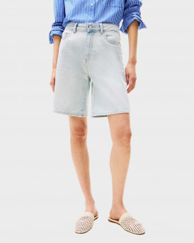 TOMMY HILFIGER ΓΥΝΑΙΚΕΙΑ ΨΗΛΟΜΕΣΗ ΤΖΙΝ ΒΕΡΜΟΥΔΑ - WW0WW44388 - ΜΠΛΕ