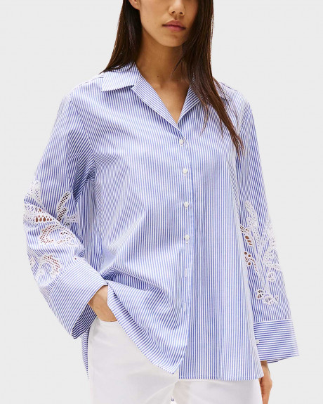 TOMMY HILFIGER ΓΥΝΑΙΚΕΙΟ ΠΟΥΚΑΜΙΣΟ BRODERIE - WW0WW44693