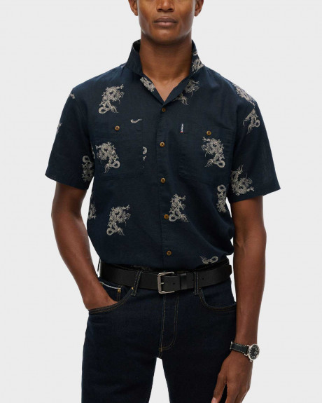 SUPERDRY BEACH ΑΝΔΡΙΚΟ ΚΟΝΤΟΜΑΝΙΚΟ ΠΟΥΚΑΜΙΣΟ - M4010793A