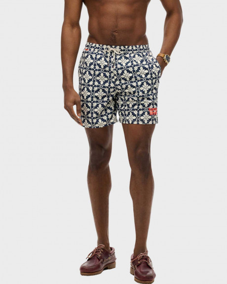 SUPERDRY TILE PRINT 17''MEN'S SWIM SHORTS - M3010250A
