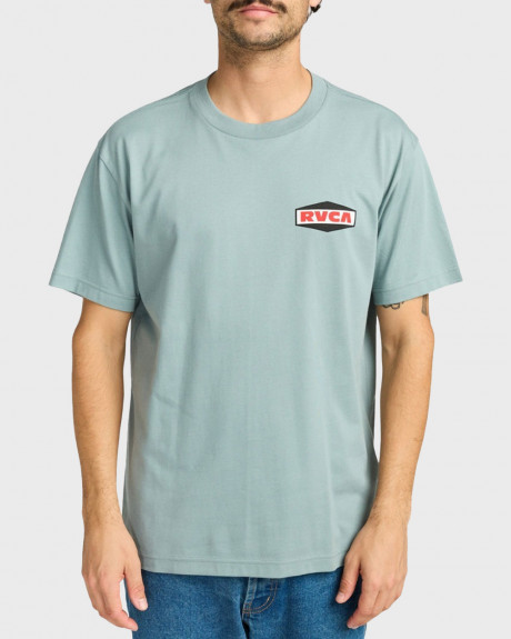 RVCA LOGO ΑΝΔΡΙΚΗ ΚΟΝΤΟΜΑΝΙΚΗ ΜΠΛΟΥΖΑ - EVYZT00244