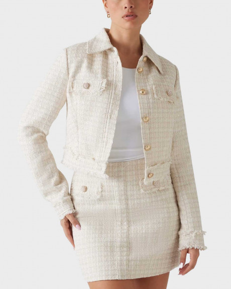 GUESS DAPHNEE ΓΥΝΑΙΚΕΙΟ CROPPED ΣΑΚΑΚΙ - W5RN47WGW82