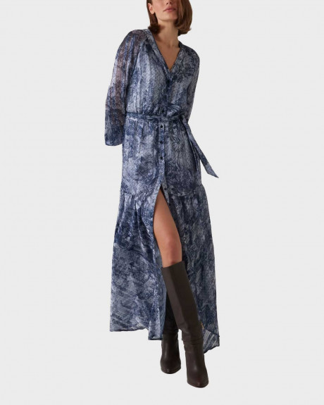 GUESS BREANNA ΓΥΝΑΙΚΕΙΟ ΜΑΞΙ ΦΟΡΕΜΑ ΑΠΟ ΖΟΡΖΕΤΑ - W5RK77WGWV2