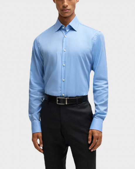 BOSS H-JOE MEN'S SHIRT WITH MICRO-PATTERN - 50489830