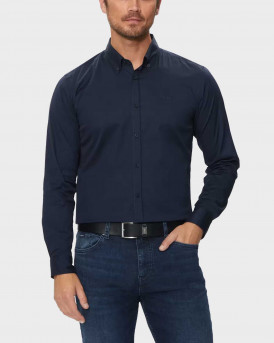 BOSS H-ROAN MEN'S SLIM FIT SHIRT - 50520291 - BLUE
