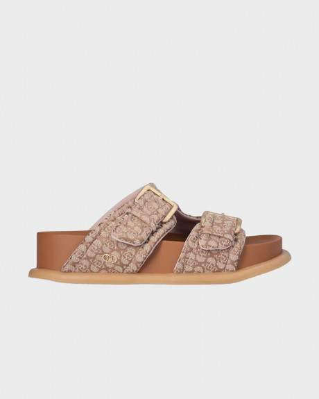 LIU JO LOREN MONOGRAM WOMEN'S SANDALS - SA5127 TX439