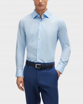 BOSS H-HANK MEN'S SLIM FIT SHIRT - 50469345 - LIGHT BLUE