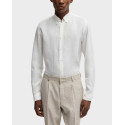 BOSS C-LIAM MEN'S LINEN SHIRT - 50529137 - BLUE