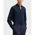 BOSS C-LIAM MEN'S LINEN SHIRT - 50529137 - BLUE