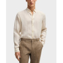 BOSS C-LIAM MEN'S LINEN SHIRT - 50529137 - BLUE
