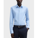 BOSS P-HANK MEN'S SLIM FIT SHIRT WITH MICRO PATTERN - 50539392 - BLUE