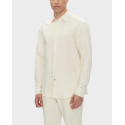 BOSS C-HAL MEN'S LINEN SHIRT - 50539531 - WHITE