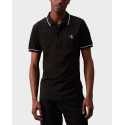 CALVIN KLEIN ΑΝΔΡΙΚΗ ΚΟΝΤΟΜΑΝΙΚΗ ΠΟΛΟ ΜΠΛΟΥΖΑ - J30J315603 - ΑΣΠΡΟ