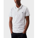 CALVIN KLEIN ΑΝΔΡΙΚΗ ΚΟΝΤΟΜΑΝΙΚΗ ΠΟΛΟ ΜΠΛΟΥΖΑ - J30J315603 - ΑΣΠΡΟ