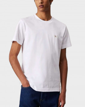 CALVIN KLEIN WOVEN LABEL MEN'S T-SHIRT - J30J327100 - WHITE