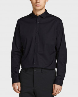 JACK & JONES ΑΝΔΡΙΚΟ ΠΟΥΚΑΜΙΣΟ ΣΤΕΝΗ ΓΡΑΜΜΗ - 12201905 - ΜΑΥΡΟ