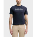 CALVIN KLEIN CP-DOUBLE LOGO MEN'S T-SHIRT - K10K114149 - WHITE