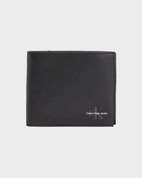 CALVIN KLEIN MONO LOGO MEN'S LEATHER WALLET - LV04G1013G